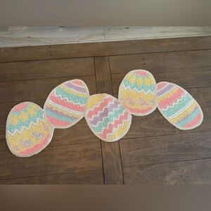 Easter Egg Beaded Table Runner - Pastel Multi